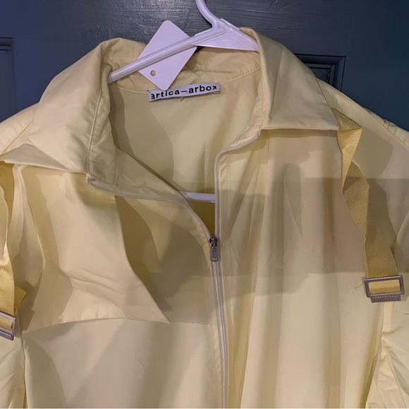 Artica-arbox cargo jumpsuit in shade limelight. Made in Italy - Picture 8 of 14